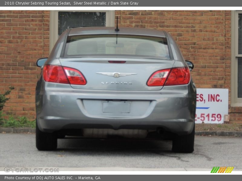 Silver Steel Metallic / Dark Slate Gray 2010 Chrysler Sebring Touring Sedan