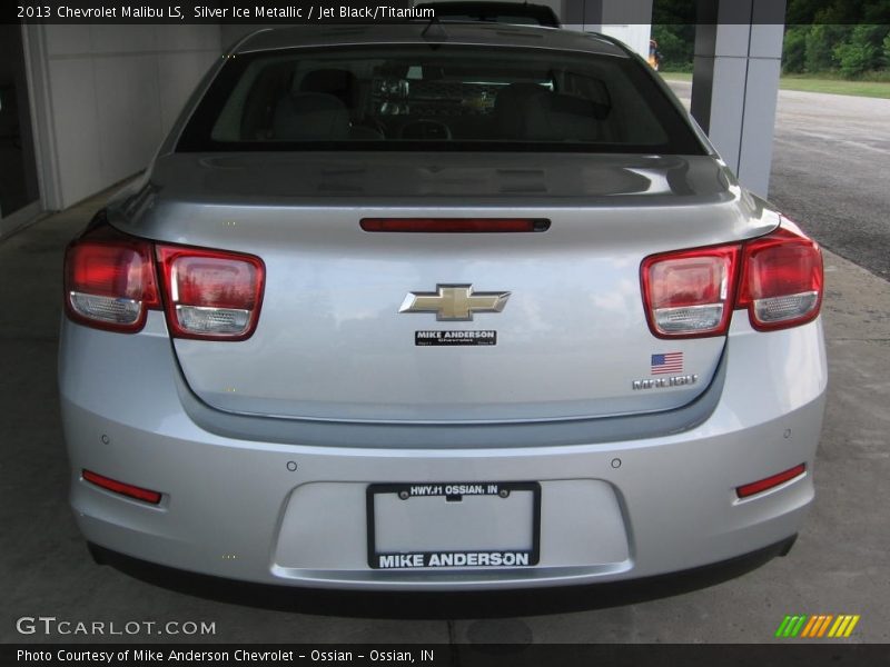 Silver Ice Metallic / Jet Black/Titanium 2013 Chevrolet Malibu LS