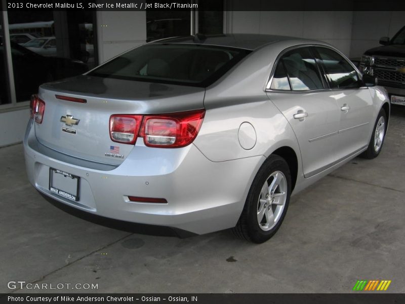 Silver Ice Metallic / Jet Black/Titanium 2013 Chevrolet Malibu LS