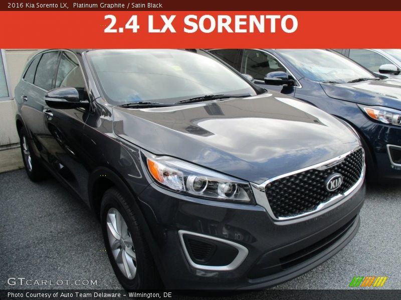 Platinum Graphite / Satin Black 2016 Kia Sorento LX