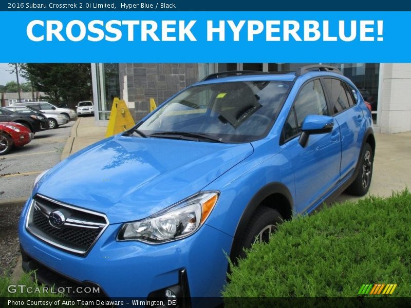 Hyper Blue / Black 2016 Subaru Crosstrek 2.0i Limited