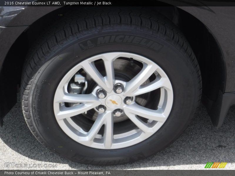 Tungsten Metallic / Jet Black 2016 Chevrolet Equinox LT AWD