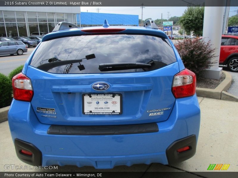 Hyper Blue / Black 2016 Subaru Crosstrek 2.0i Limited