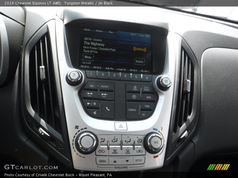 Tungsten Metallic / Jet Black 2016 Chevrolet Equinox LT AWD
