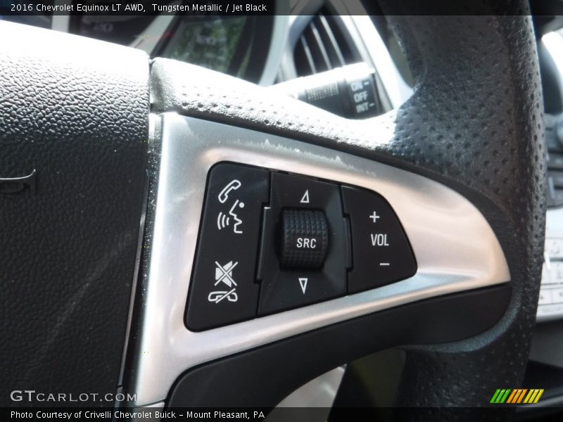 Tungsten Metallic / Jet Black 2016 Chevrolet Equinox LT AWD