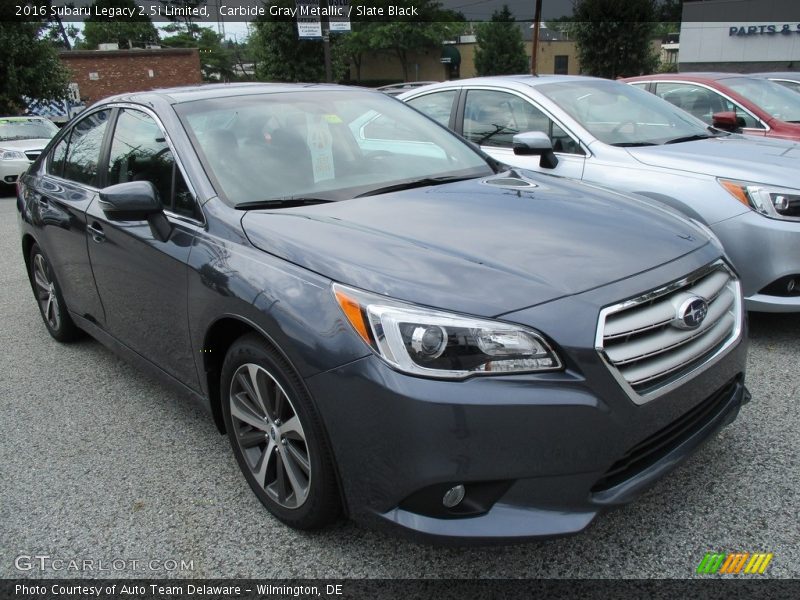 Carbide Gray Metallic / Slate Black 2016 Subaru Legacy 2.5i Limited