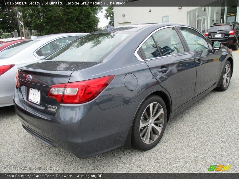 Carbide Gray Metallic / Slate Black 2016 Subaru Legacy 2.5i Limited