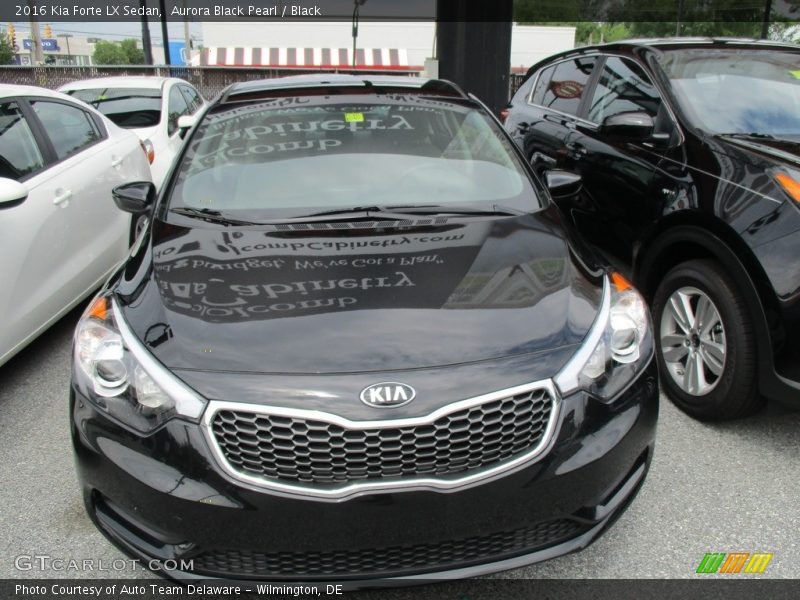 Aurora Black Pearl / Black 2016 Kia Forte LX Sedan