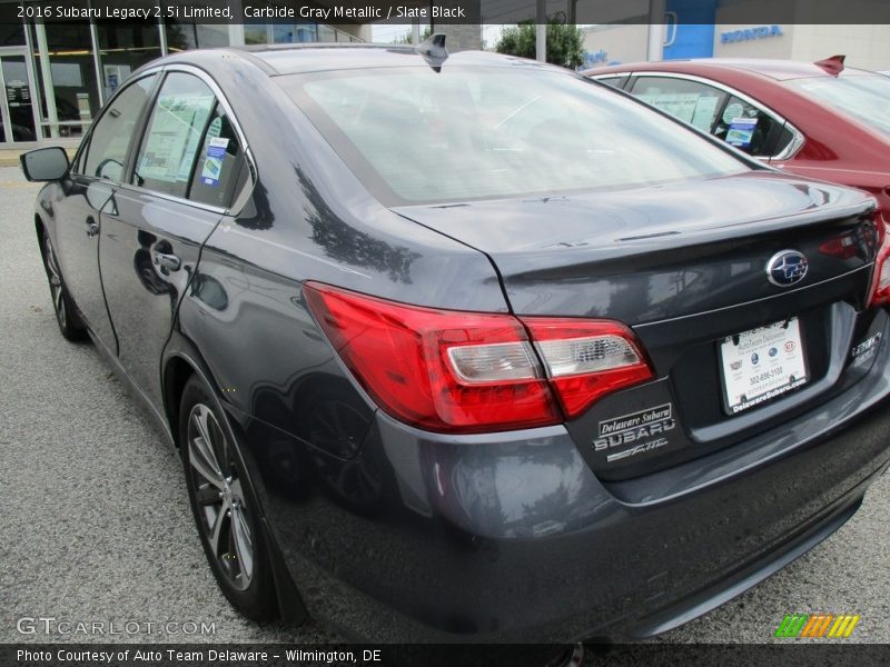Carbide Gray Metallic / Slate Black 2016 Subaru Legacy 2.5i Limited