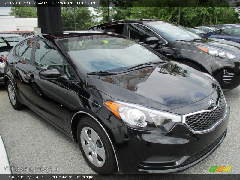 Aurora Black Pearl / Black 2016 Kia Forte LX Sedan