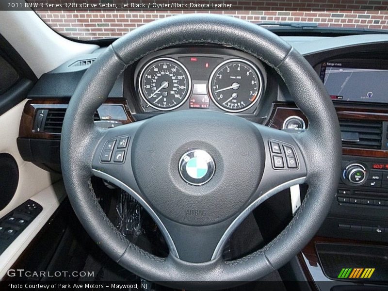 Jet Black / Oyster/Black Dakota Leather 2011 BMW 3 Series 328i xDrive Sedan