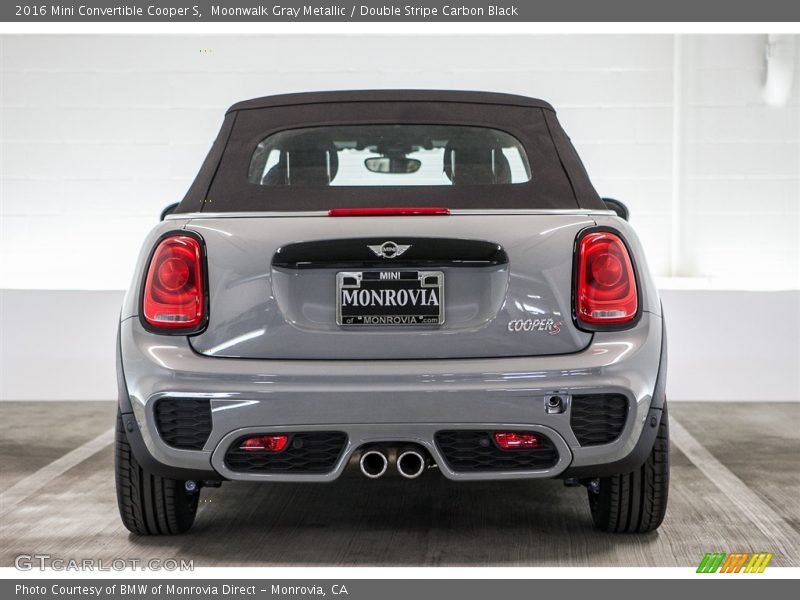 Moonwalk Gray Metallic / Double Stripe Carbon Black 2016 Mini Convertible Cooper S