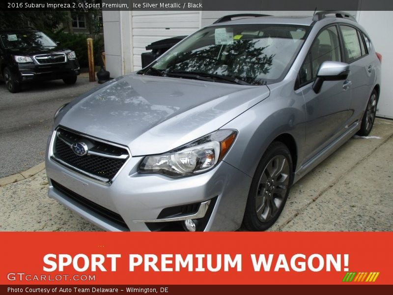 Ice Silver Metallic / Black 2016 Subaru Impreza 2.0i Sport Premium