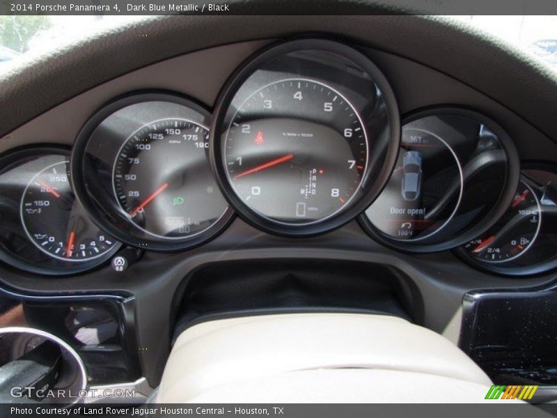 Dark Blue Metallic / Black 2014 Porsche Panamera 4