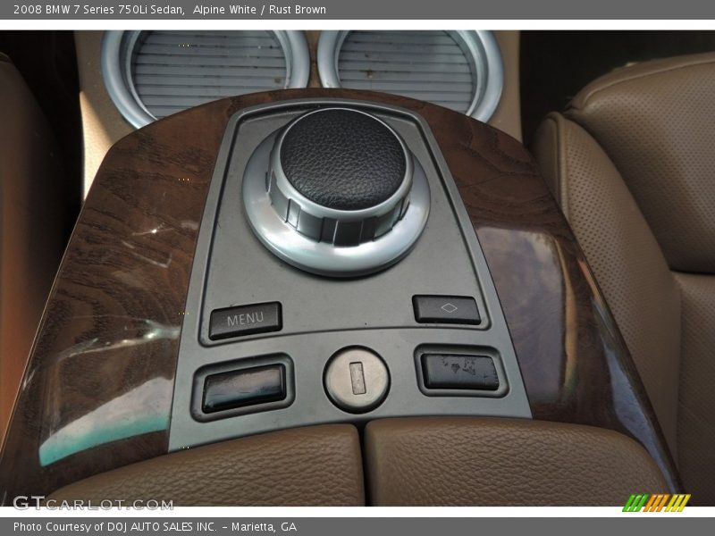 Alpine White / Rust Brown 2008 BMW 7 Series 750Li Sedan