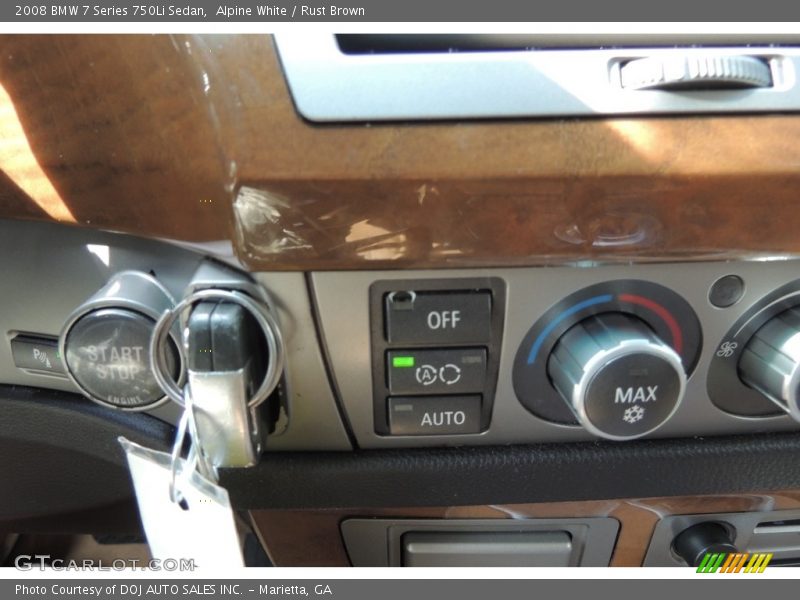 Alpine White / Rust Brown 2008 BMW 7 Series 750Li Sedan