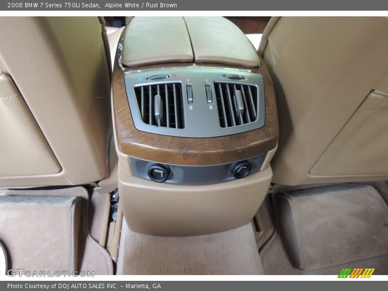 Alpine White / Rust Brown 2008 BMW 7 Series 750Li Sedan