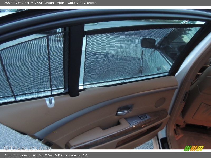 Alpine White / Rust Brown 2008 BMW 7 Series 750Li Sedan