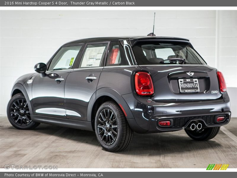 Thunder Gray Metallic / Carbon Black 2016 Mini Hardtop Cooper S 4 Door