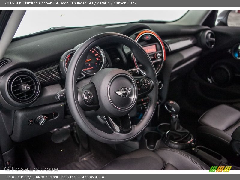 Thunder Gray Metallic / Carbon Black 2016 Mini Hardtop Cooper S 4 Door