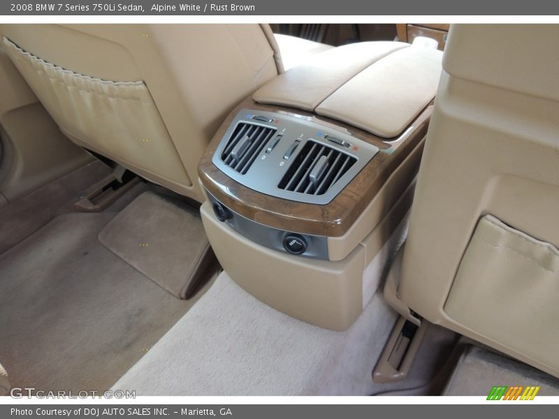 Alpine White / Rust Brown 2008 BMW 7 Series 750Li Sedan