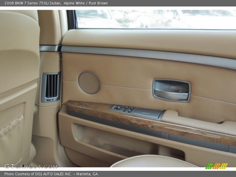Alpine White / Rust Brown 2008 BMW 7 Series 750Li Sedan