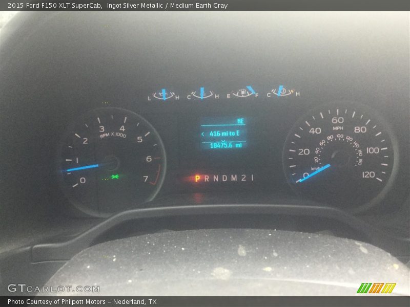 Ingot Silver Metallic / Medium Earth Gray 2015 Ford F150 XLT SuperCab