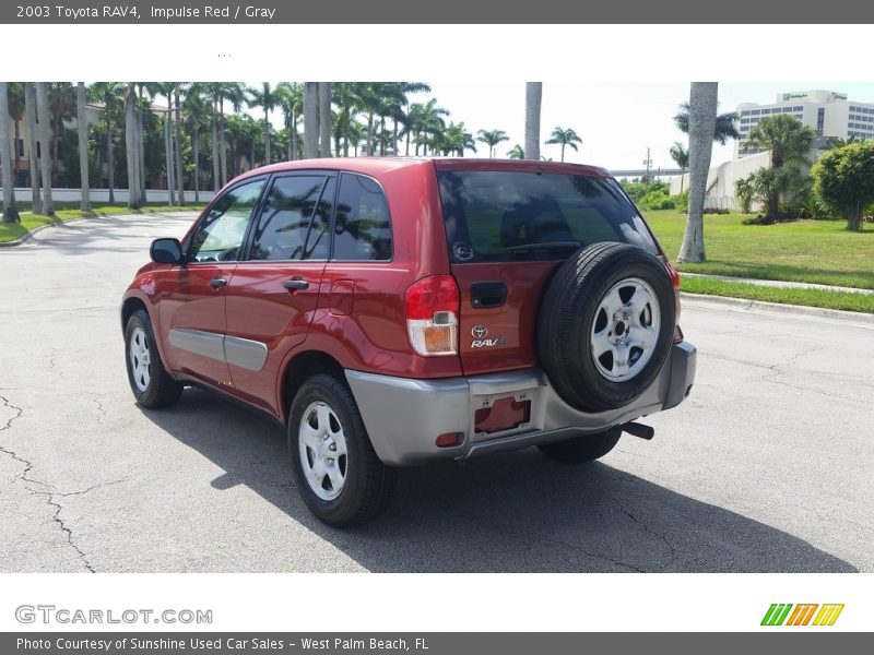 Impulse Red / Gray 2003 Toyota RAV4