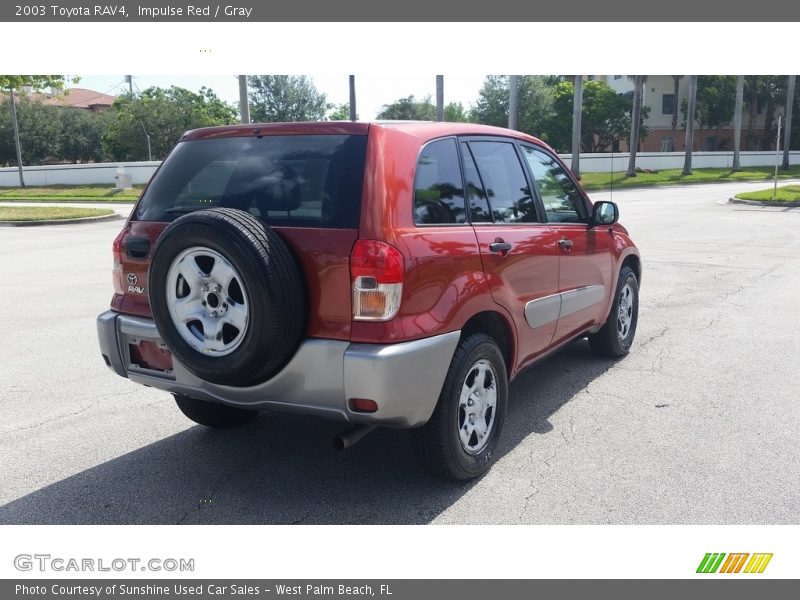 Impulse Red / Gray 2003 Toyota RAV4