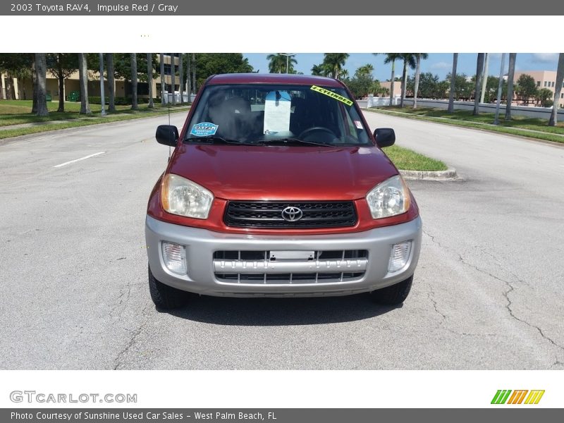 Impulse Red / Gray 2003 Toyota RAV4