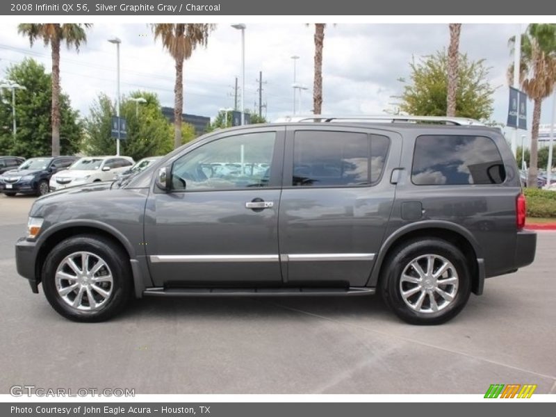 Silver Graphite Gray / Charcoal 2008 Infiniti QX 56