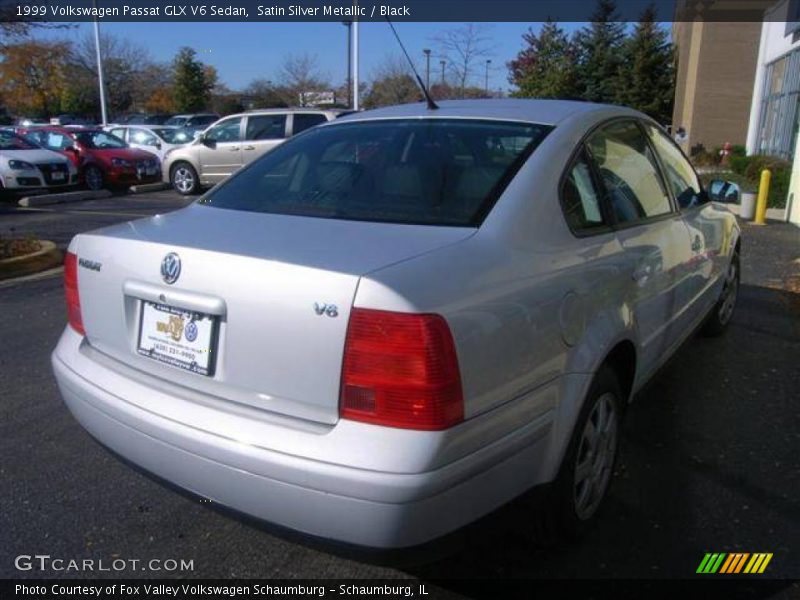 Satin Silver Metallic / Black 1999 Volkswagen Passat GLX V6 Sedan