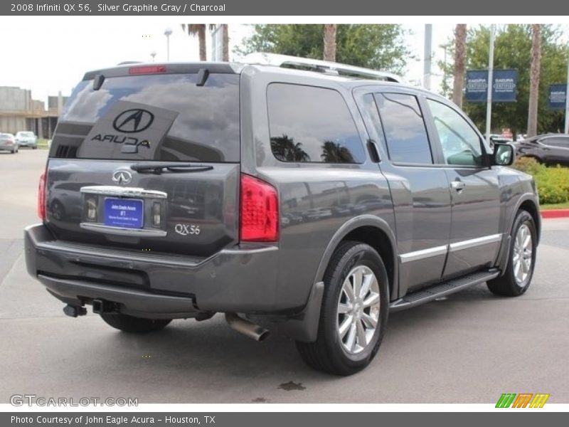 Silver Graphite Gray / Charcoal 2008 Infiniti QX 56