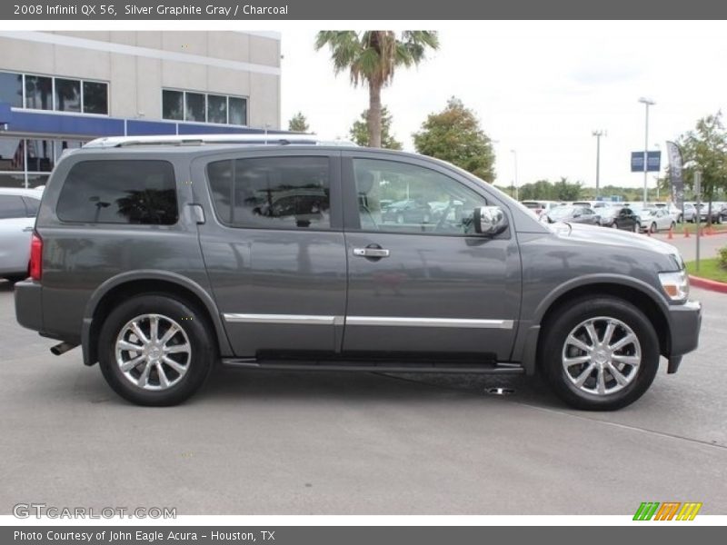 Silver Graphite Gray / Charcoal 2008 Infiniti QX 56