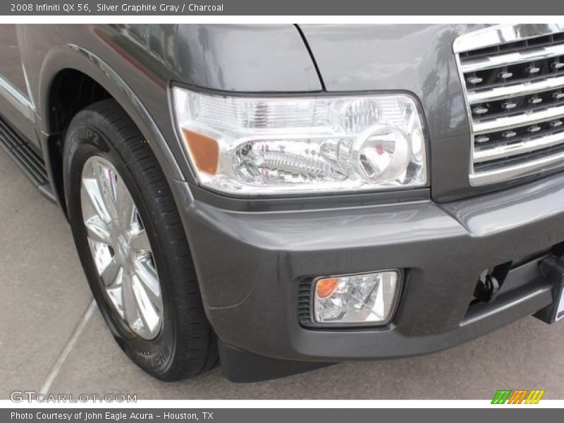 Silver Graphite Gray / Charcoal 2008 Infiniti QX 56