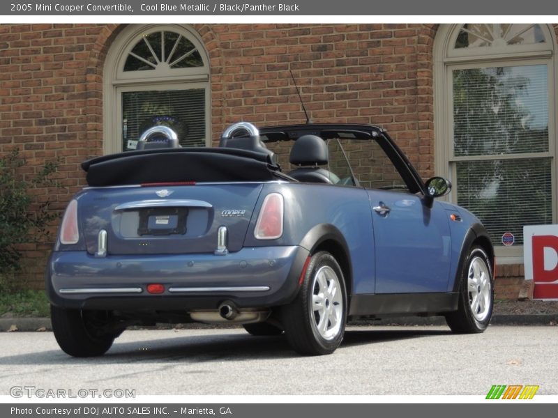 Cool Blue Metallic / Black/Panther Black 2005 Mini Cooper Convertible