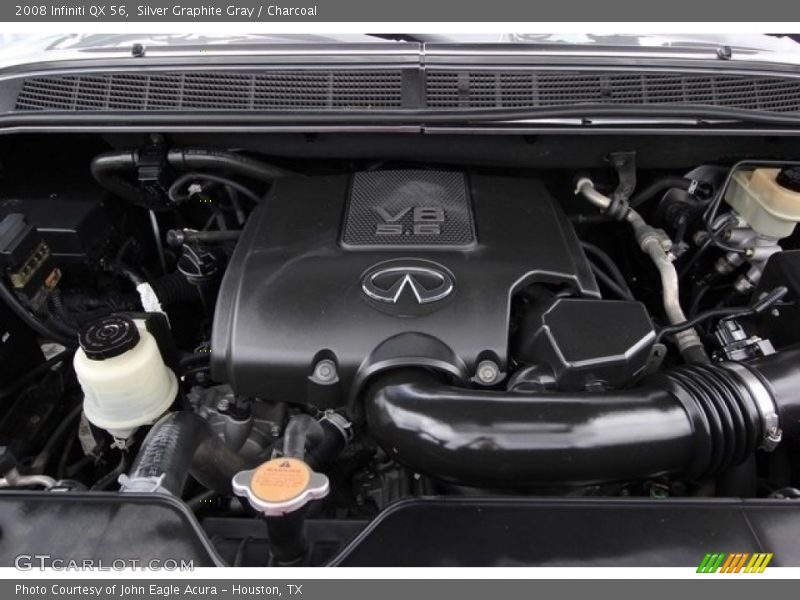 Silver Graphite Gray / Charcoal 2008 Infiniti QX 56