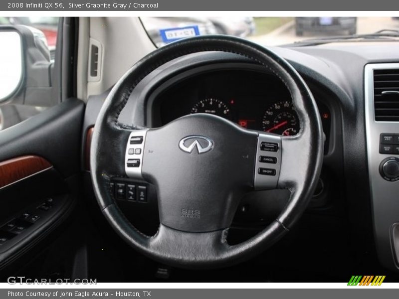 Silver Graphite Gray / Charcoal 2008 Infiniti QX 56