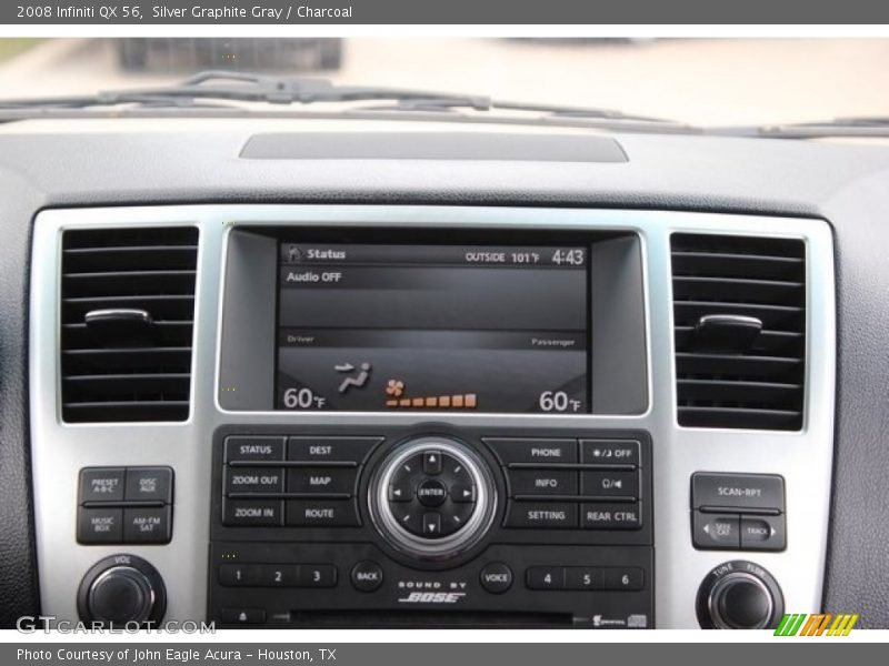 Silver Graphite Gray / Charcoal 2008 Infiniti QX 56