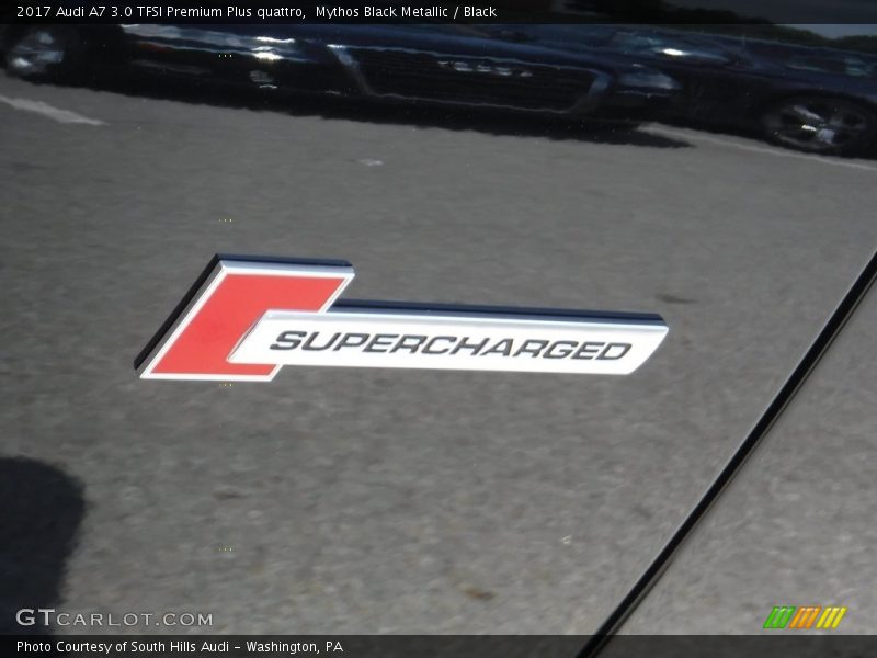 Mythos Black Metallic / Black 2017 Audi A7 3.0 TFSI Premium Plus quattro