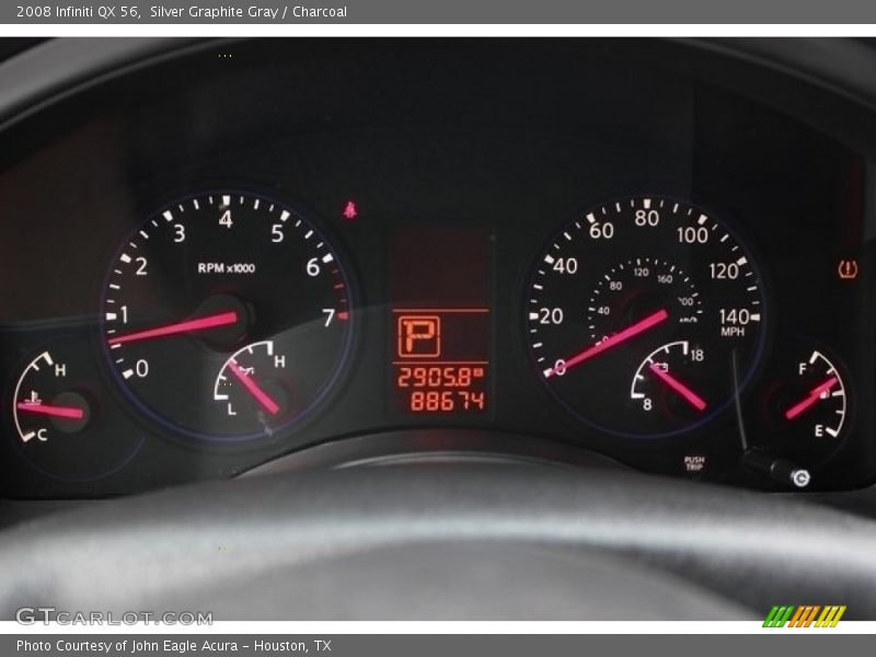 Silver Graphite Gray / Charcoal 2008 Infiniti QX 56
