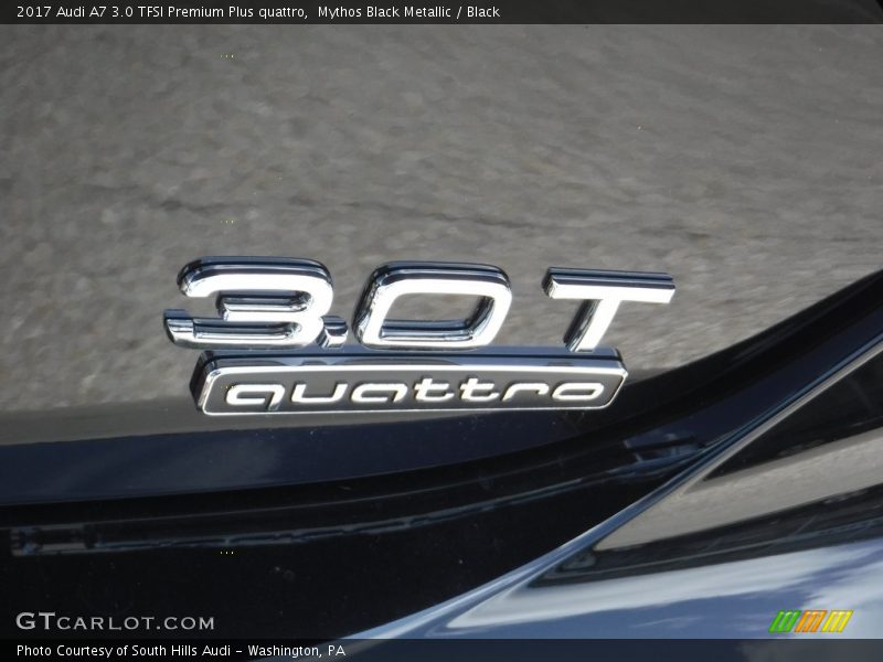 Mythos Black Metallic / Black 2017 Audi A7 3.0 TFSI Premium Plus quattro