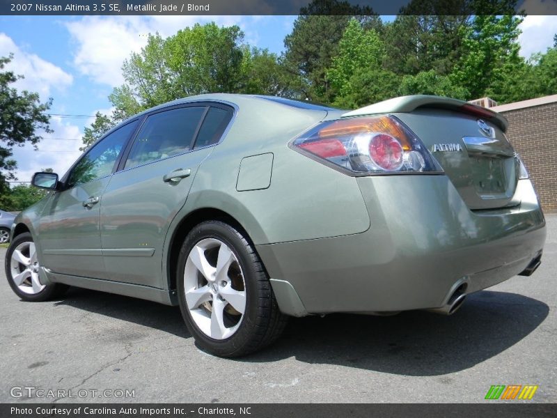 Metallic Jade / Blond 2007 Nissan Altima 3.5 SE
