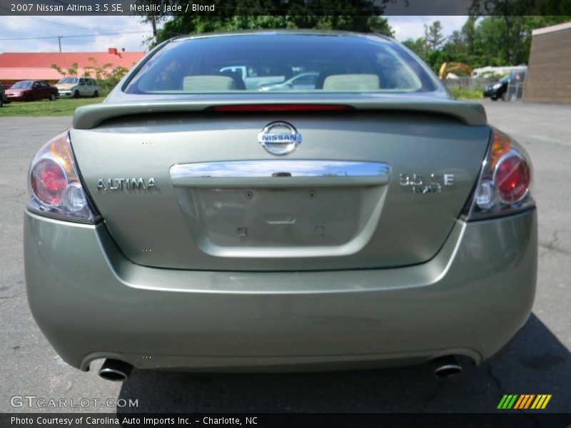 Metallic Jade / Blond 2007 Nissan Altima 3.5 SE