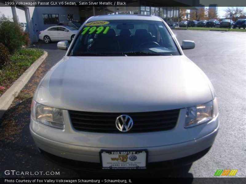 Satin Silver Metallic / Black 1999 Volkswagen Passat GLX V6 Sedan