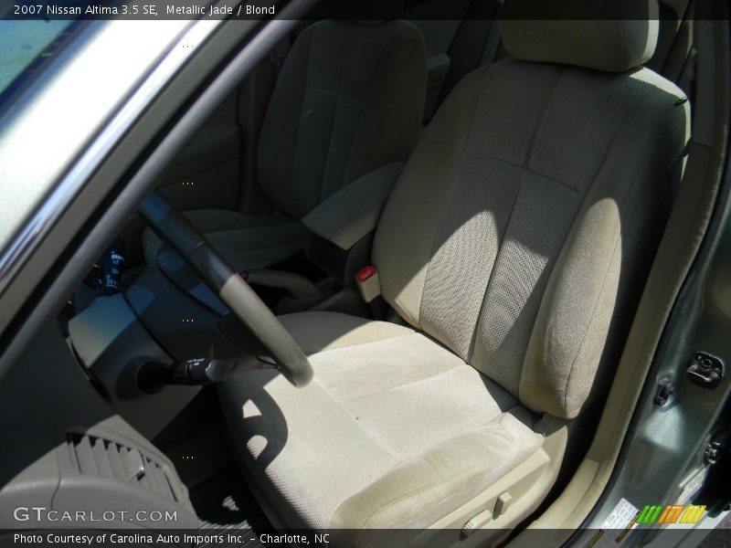 Metallic Jade / Blond 2007 Nissan Altima 3.5 SE