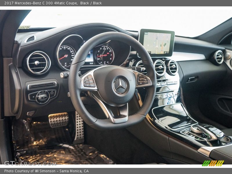 Black / Black 2017 Mercedes-Benz C 300 4Matic Coupe