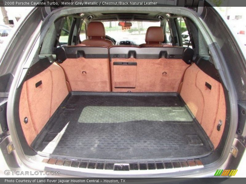 Meteor Grey Metallic / Chestnut/Black Natural Leather 2008 Porsche Cayenne Turbo