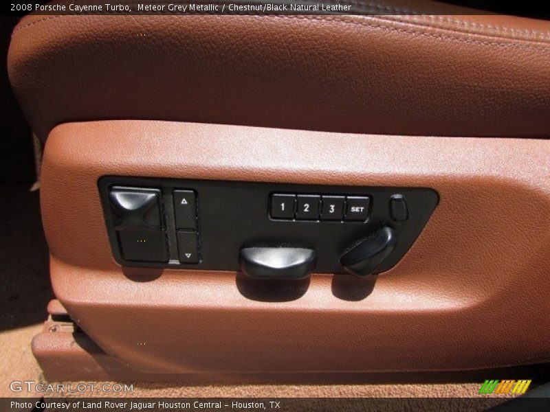 Meteor Grey Metallic / Chestnut/Black Natural Leather 2008 Porsche Cayenne Turbo