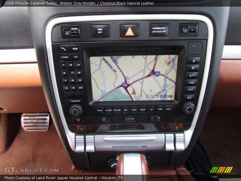 Meteor Grey Metallic / Chestnut/Black Natural Leather 2008 Porsche Cayenne Turbo